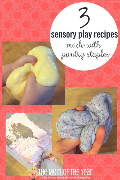 These DIY sensory play recipes are perfect for fidgety kids to make and play with! Using only a few ingredients you'll find in your pantry, it's time to whip up these easy batches of homemade flubber, foam dough and slime! I love the fun twist you can add to to the slime!