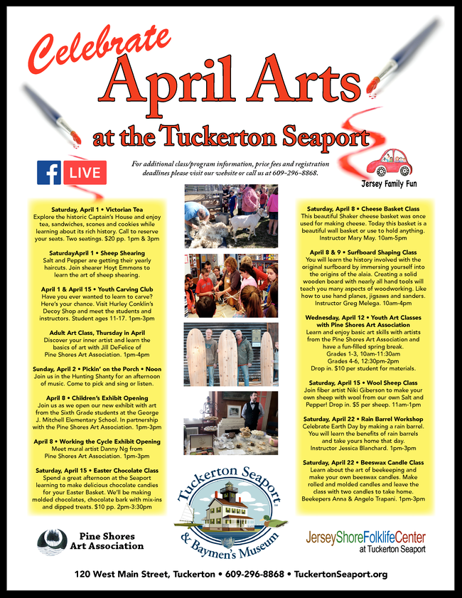 Yay! The weather has finally turned! Looking for some fun family outings? Springtimeat Tuckerton is full of family-friendly activities and events that will delight the whole family! Make plans now to visit--and dont' miss the Food and Brew Fest! It's a win!!