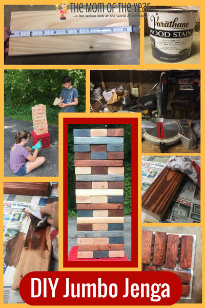 Love yard games? Try this fun, DIY Jumbo Jenga project--makes a super family gift for loads of play and together time! Easy step-by-step with cool bonus tips included!