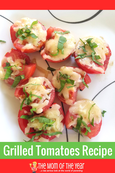 Found! The perfect recipe for grilled tomatoes! Use the fresh crop from your garden and fire up the grill for this perfect family-pleasing side dish! The last touch at the end makes all the difference--love it!