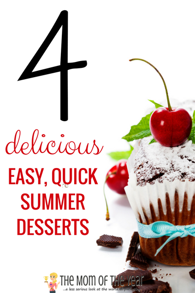 Need a last minute crowd-pleasing dessert? Look no further! Try these 4 family-friendly recipes and make quick work with these summer dessert shortcuts! Try these 4 family-friendly recipes and make quick work of the perfect summer desserts that will suit whatever summer fun occasion you have on hand! I LOVE the 3rd idea--bring on the campfire!