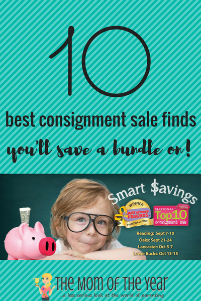 Tight budget? We get it, really! Check out these top 10 smart consignment sale finds that will not only get your budget in order, but your overcharged shopping list under control as well!