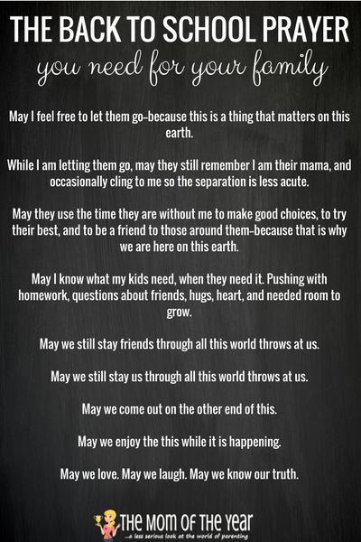 Feeling overwhelmed with the coming school year? You're not alone, mama--you're also in good company with this back to school prayer. Read it, feel caught, then embrace what you can with the real comforting support this provides!