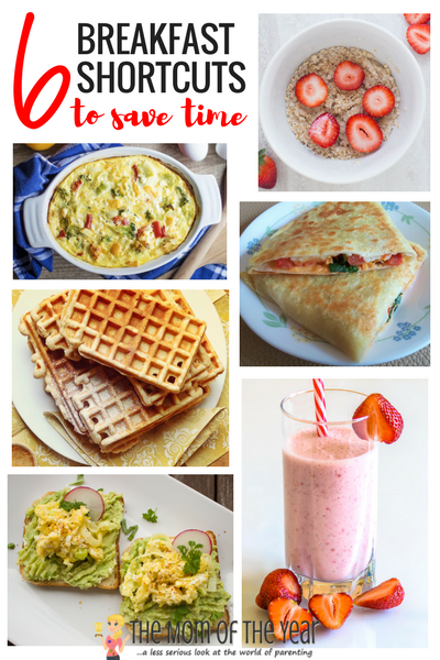 Busy mornings part of your every day? Try these 6 healthy breakfast shortcuts to cut down on the crazy chaos and start your day off on the right foot! Kid-friendly and delicious, you can't go wrong!