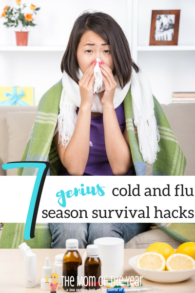 Cold and flu season is on its way, but no worries, mama! Try these 7 genius cold and cough season survival hacks and you will handle it like a pro! Bonus recipe for the EASIEST, best delicious, healthy, kid-friendly homemade chicken noodle soup EVER! Seriously, 5 steps and you're DONE!!