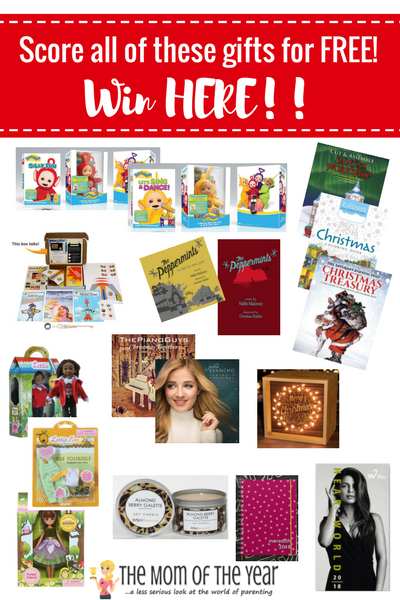 The Mom of the Year Christmas Gift Guide is here! Full of creative and affordable gift ideas, for kids, mom, the home and book-lovers, you will find so many unique wins! And make sure to enter the giveaway below to win big and score loads of these gifts for FREE! Happy gifting friends!