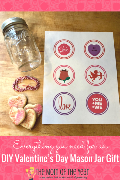 Looking for the perfect, affordable Valentine's gift? This Easy DIY Valentine’s Day Mason Jar Gift fits the bill beautifully. Kid-friendly and affordable, it's the perfect treat for your sweet! And make sure to grab this free Valentine's gift tag printable--it is fantastic!