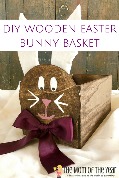 This is the perfect Easter DIY project! This DIY Wooden Easter Bunny Basket is easy and simple, and we've got all the how-to-steps for crafting this Easter basket here. Your kids will LOVE this, it is an amazing home decor piece and it will last for years to come! And check out how to make the adorable bunny tail for this Easter decoration--too cute!