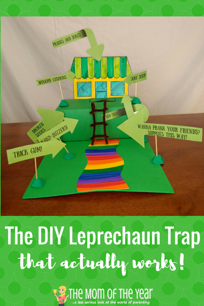 This St. Patrick's Day, it's time to get serious! Use this hand-dandy how-to guide to make your own REAL DIY leprechaun trap! This is the real deal! If you want to catch a wee green sprite, grab the kids, enjoy this family project and whip a trap that REALLY works! Get ready to enjoy the 3 wishes he will grant you!