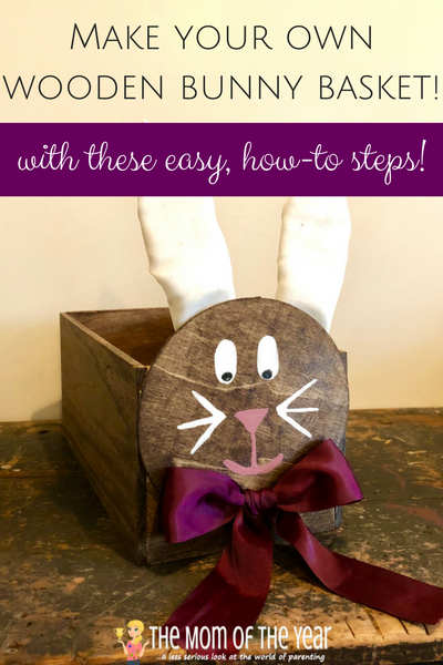 This is the perfect Easter DIY project! This DIY Wooden Easter Bunny Basket is easy and simple, and we've got all the how-to-steps for crafting this Easter basket here. Your kids will LOVE this, it is an amazing home decor piece and it will last for years to come! And check out how to make the adorable bunny tail for this Easter decoration--too cute!