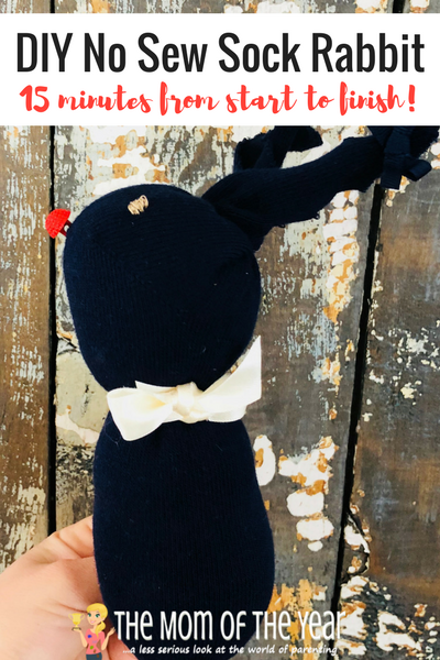 Looking for a fun, inexpensive lovey to add to your kiddos' Easter basket? This 15 Minute DIY No Sew Sock Rabbit is the perfect little stuffed animal that will allow you to celebrate Easter without breaking the bank or your busy schedule--give it a go and win Easter with these cute bunnies, mama!