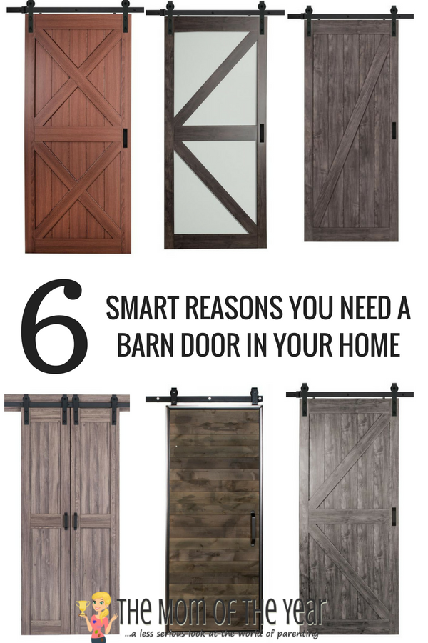 There are so many super reasons a Barn Door is the perfect fit for a space in your home! #3 never even occurred to me until AFTER we installed our rustic barn door. Check them all out, get inspired and get ready to add a little rustic home decor of your own!