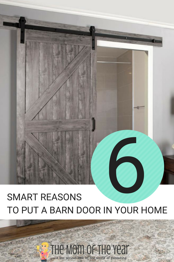 There are so many super reasons a Barn Door is the perfect fit for a space in your home! #3 never even occurred to me until AFTER we installed our rustic barn door. Check them all out, get inspired and get ready to add a little rustic home decor of your own!