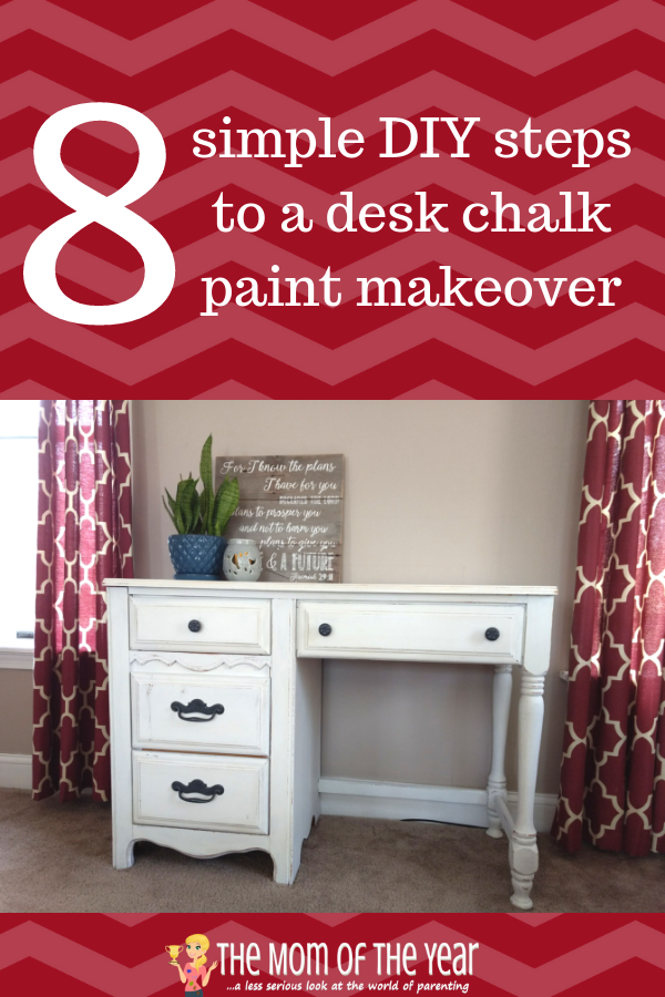 Want to try a chalk paint makeover, but not sure where to start? Follow these simple, easy steps, and you'll find this DIY project is super do-able--soon you will be rehabbing all the furniture in your house for that farmhouse decor, not just this desk makeover!