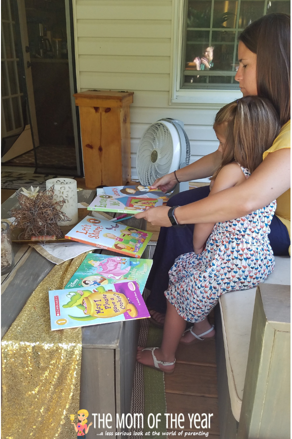 brought a selection of manners-themed picture books to entertain a younger sibling who was there as well.