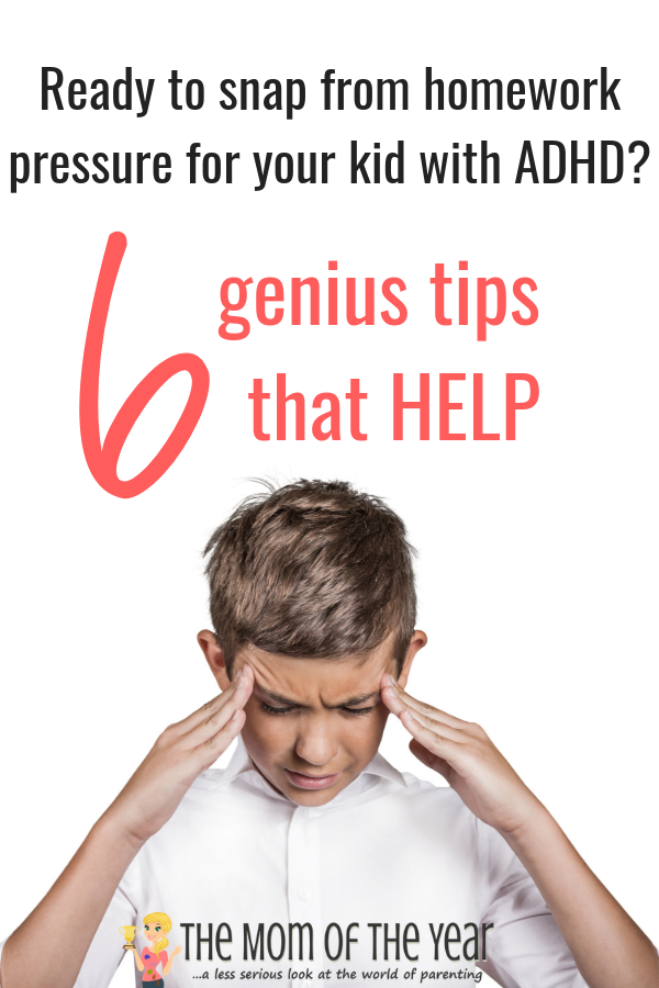 Have a kiddo with ADHD? Homework help can be a tricky beast, but use these wicked smart 6 tips to get you and your child on track in no time--I love #4! Would never have thought of this!