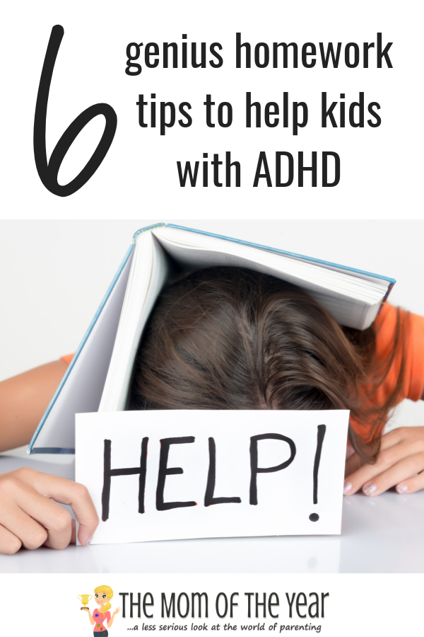 Have a kiddo with ADHD? Homework help can be a tricky beast, but use these wicked smart 6 tips to get you and your child on track in no time--I love #4! Would never have thought of this!