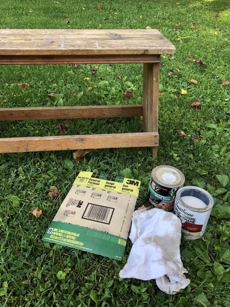 Want to preserve an old piece of furnture? Following this simple and smart DIY how-to to stain and seal wood so it will last! These steps are so clear, and I would never have know the trick to the poly coat!