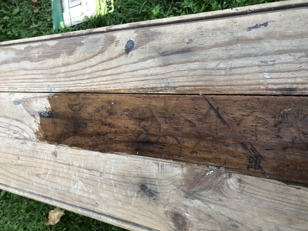 Want to preserve an old piece of furnture? Following this simple and smart DIY how-to to stain and seal wood so it will last! These steps are so clear, and I would never have know the trick to the poly coat!