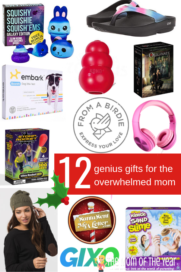 Know a mom who is stressed out? Check this genius list of the 12 best gifts for the overwhelmed mom and be gift giver of the year! She will swoon over all of these options, I promise! #7 is my personal favorite :)