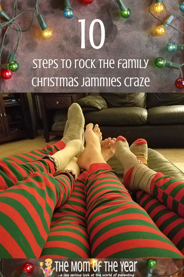 Matching family Christmas jammies new to your family? No worries here are 10 fail-proof steps to getting ALL the members of your family on board, including your possibly less-enthusiastic husband ;) #8 cracks me up! #Christmaspajamas #matchingfamilypajamas