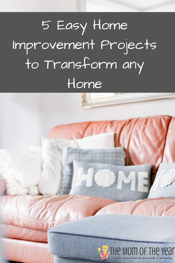 Looking to update your home, but don't have a huge budget of time or money? These 5 easy home improvement projects can make such a stunning difference