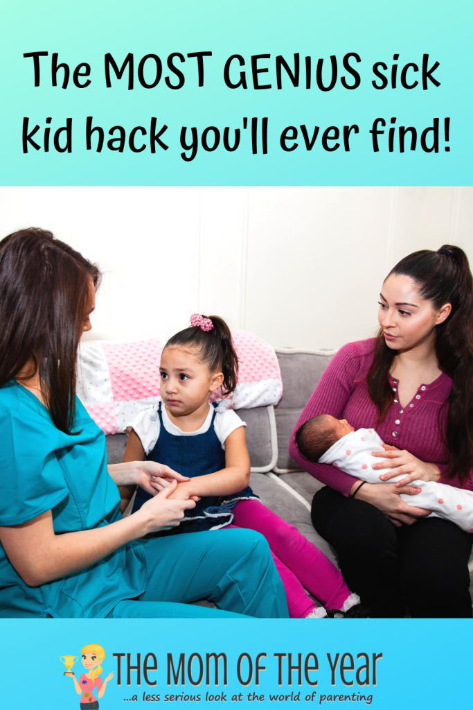 Struggling to keep a hold of it all AND family sickness to boot? Check this GENIUS sick kid hack and never look back, mama--it's fantastic and I love it!