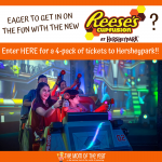 Summertime at Hersheypark is here, along with the sweet new Reese's Cupfusion interactive gaming ride! Pop over here to get the whole scoop on the ride and enter to WIN the giveway of 4-pack of Hersheypark tickets to use in the 2019 season! Bring on the sunshine and fun!