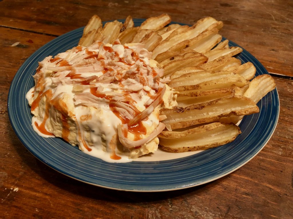 Crowd-Pleasing Loaded Buffalo Chicken Dip