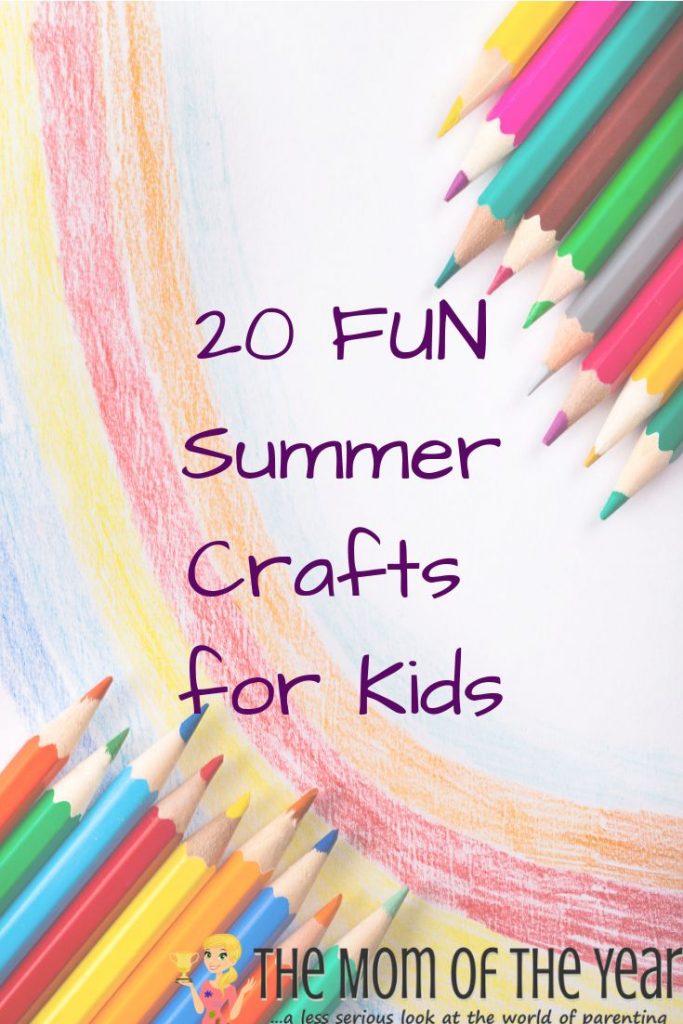 Summer is here! Check out these 20 summer craft ideas kids will love and keep your crew entertained and busy while school is out!