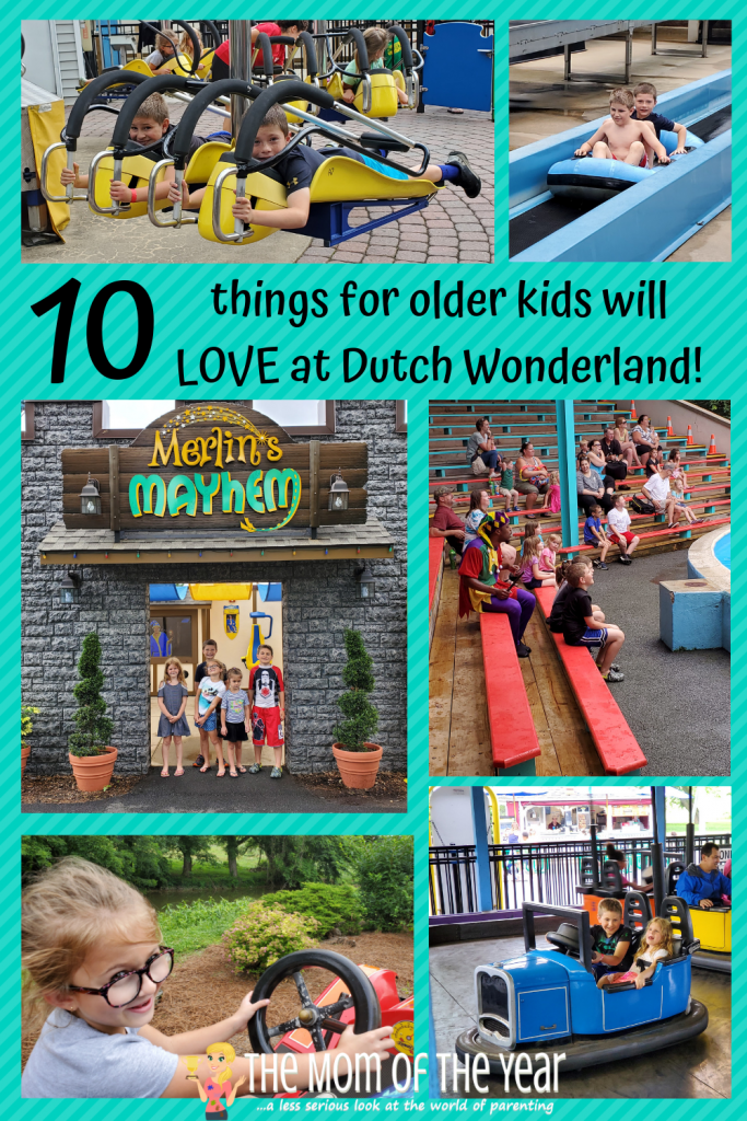 Have kids of different ages? These cool 10 Dutch Wonderland attractions for older kids make for a day of family fun ALL of your kids will love! Plus, grab the bonus insider hacks for making the most of your trip to this family-friendly amusement park!