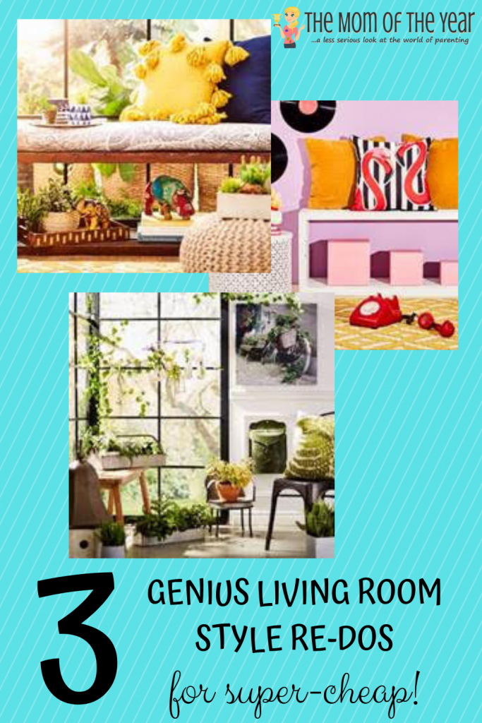 Crushing on a re-do of your living room style? Check these 3 smart, budget-friendly ideas--I LOVE the last one!!