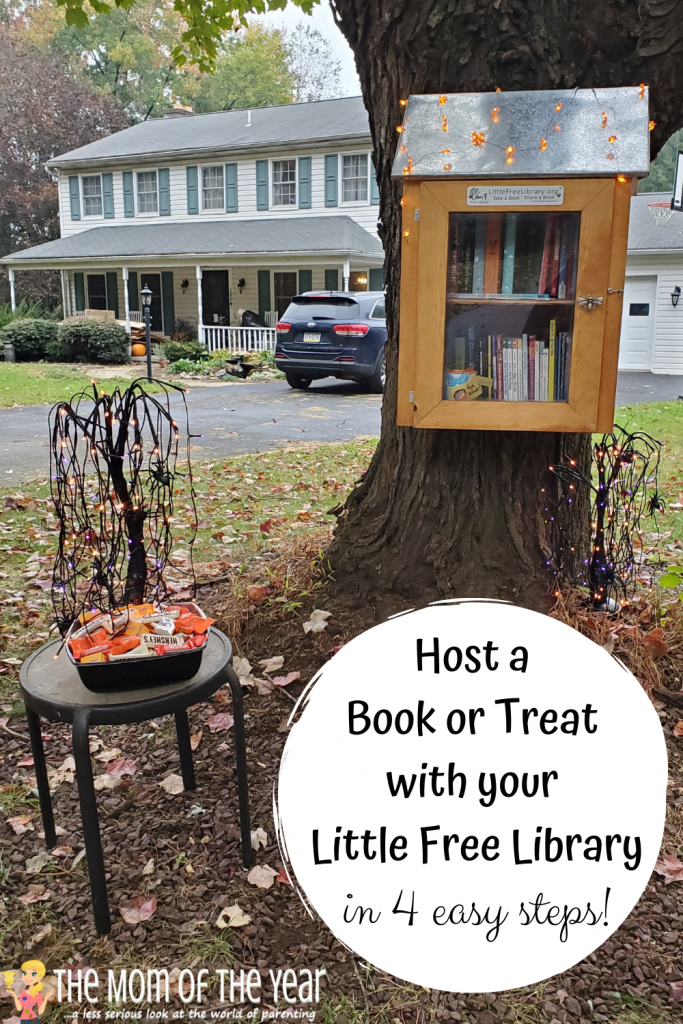 Halloween candy is super, but try this Book or Treat twist with your little free library and bring reading along with the sweets to this spooky holiday!