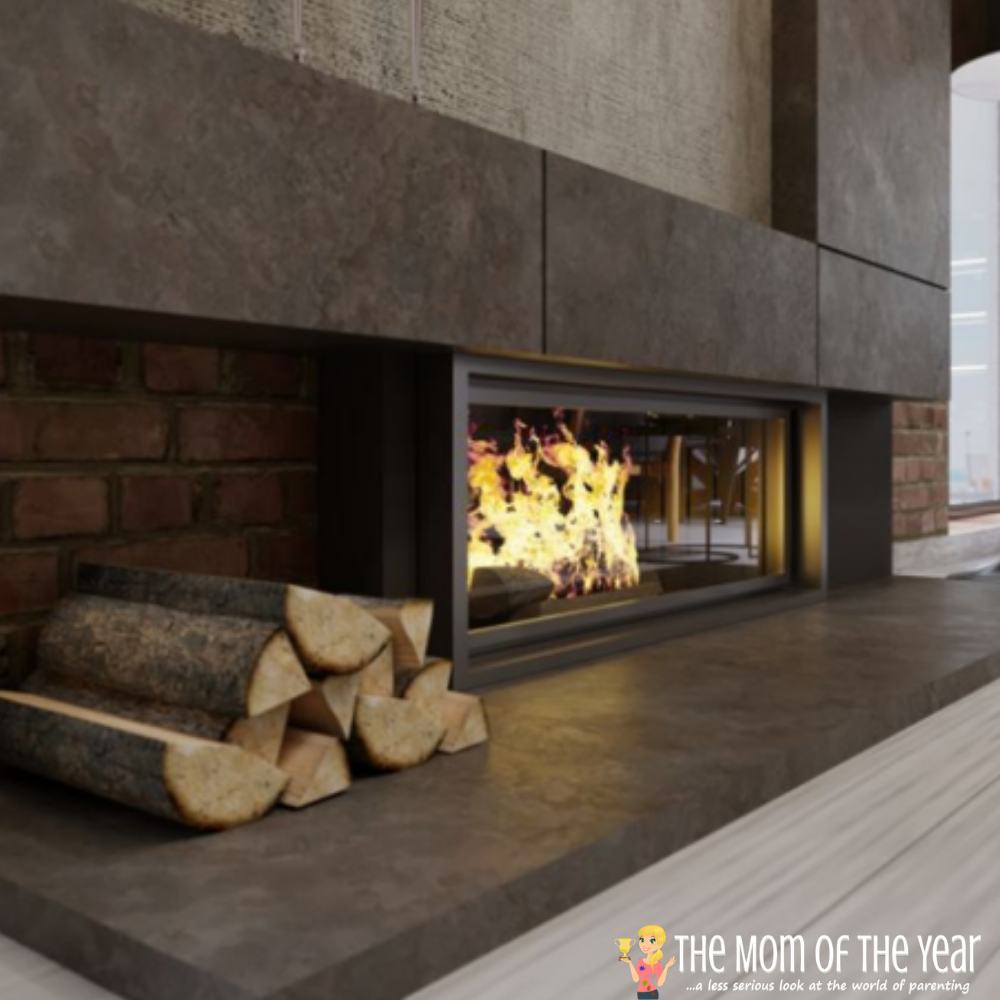 fireplace display logs