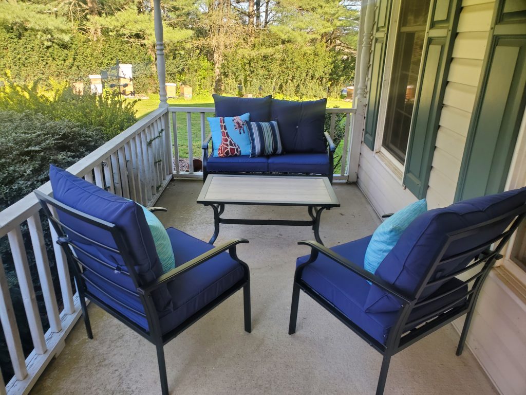 comfy patio set for your front porch
