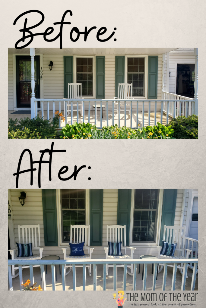 A front porch refresh doesn't have to be complicated or expensive--check out the few simple switches we made!