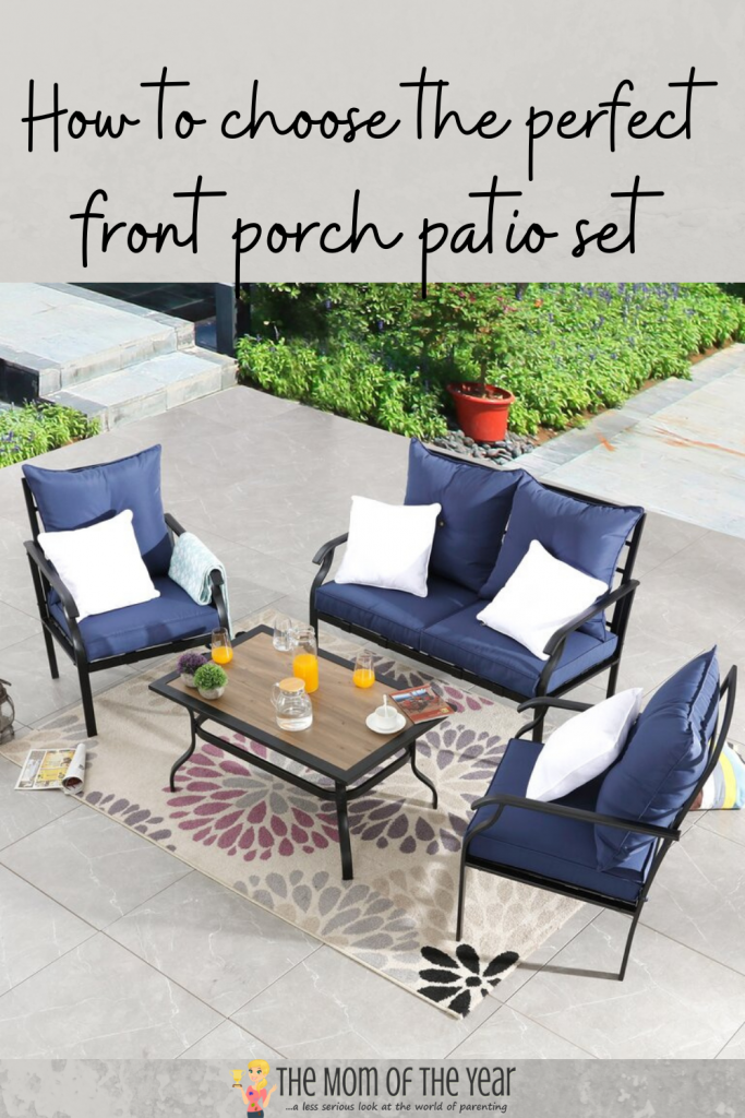 comfy patio set for your front porch