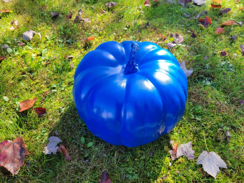 Blue pumpkins for Autism awareness are such a beautiful, practical way to support children on The Spectrum. Read on for the whole scoop, plus the easy-peasy how-to for making your own blue pumpkin!