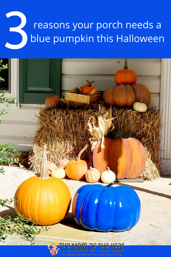 Blue pumpkins for Autism awareness are such a beautiful, practical way to support children on The Spectrum. Read on for the whole scoop, plus the easy-peasy how-to for making your own blue pumpkin!