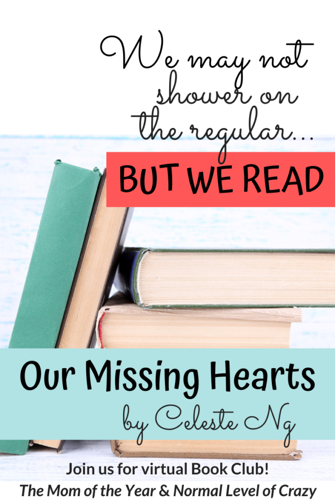 We're so excited to have you join our Our Missing Hearts discussion! And make sure to check out our next book pick and chime in on the book club discussion questions! And pssst...there's a FREE book up for grabs!