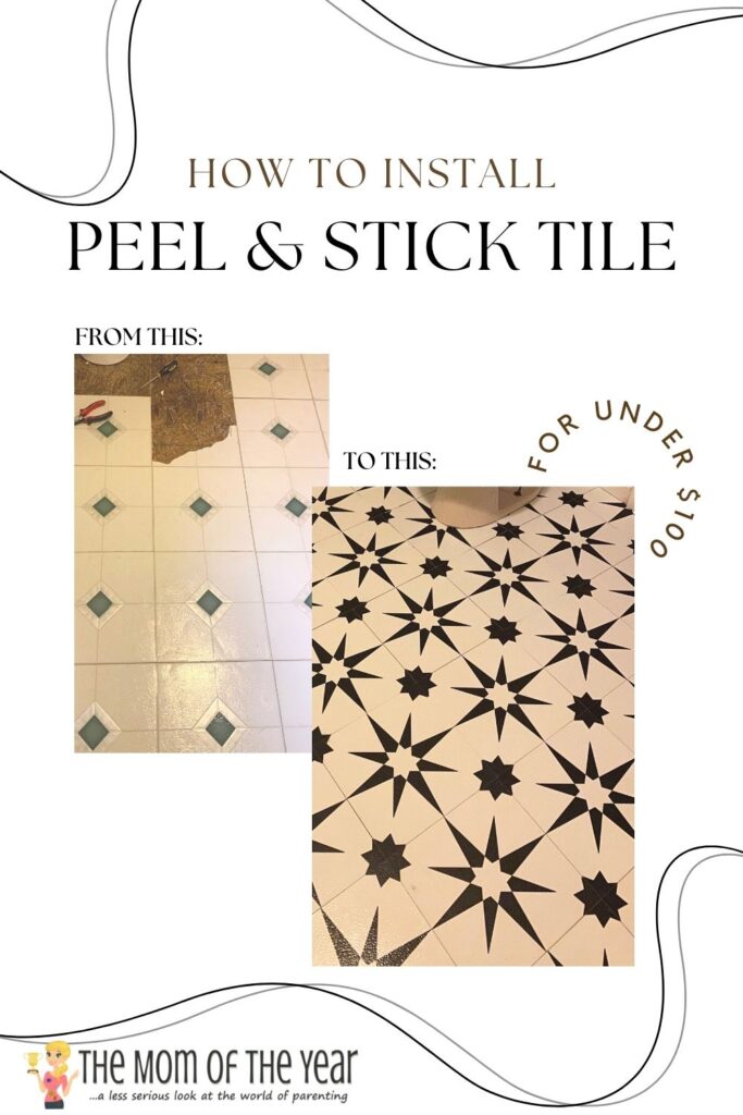 how to diy peel and stick tile 