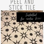 how to diy peel and stick tile