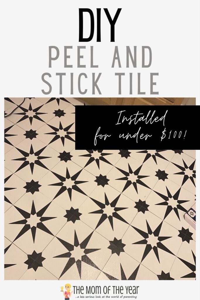 how to diy peel and stick tile