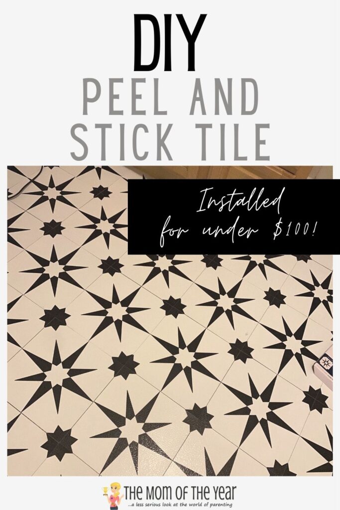 how to diy peel and stick tile 