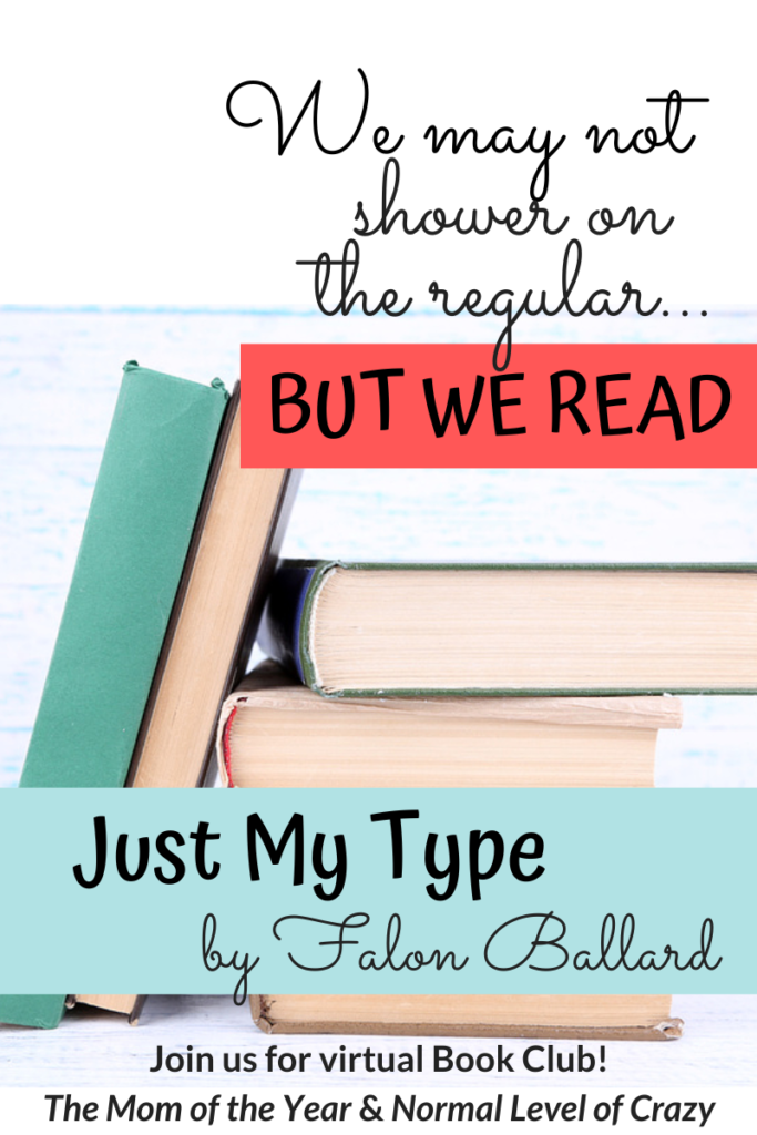 We're so excited to have you join our The Just My Type Book Club discussion! And make sure to check out our next book pick and chime in on the book club discussion questions! And pssst...there's a FREE book up for grabs!