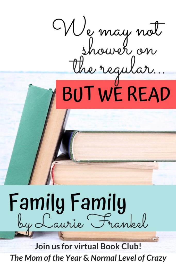 We're so excited to have you join our Family Family Book Club discussion! And make sure to check out our next book pick and chime in on the book club discussion questions! And pssst...there's a FREE book up for grabs!