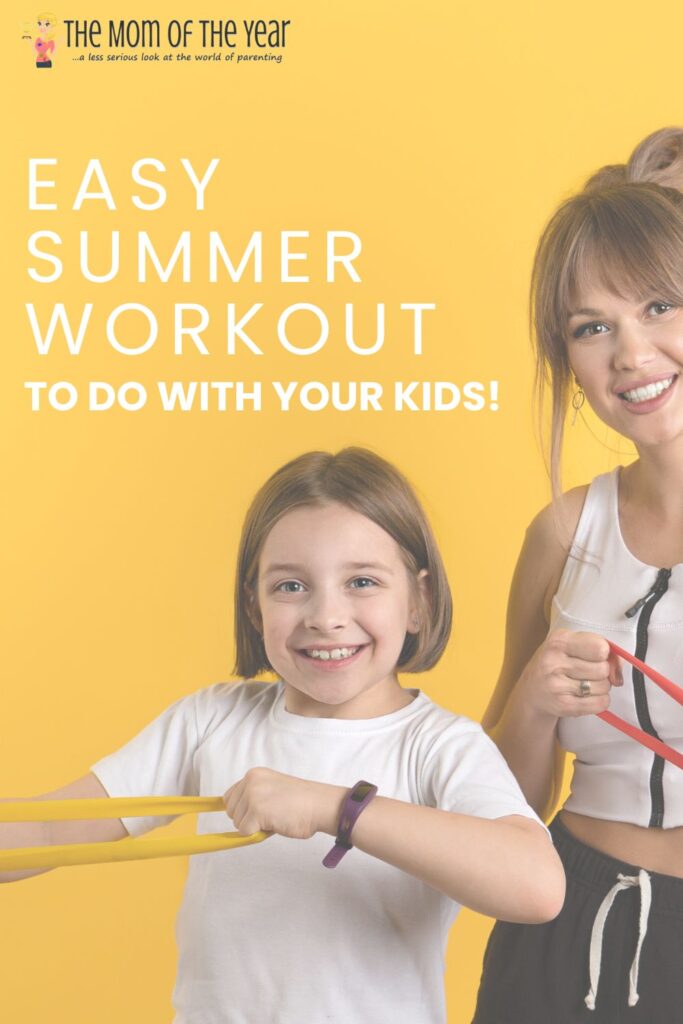 mom and teen workout